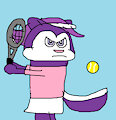 Fifi Playing Tennis