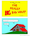 The three little pigs meet the really BIG bad wolf! 1/4