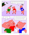 The three little pigs meet the really BIG bad wolf! 2/4 by Gentlebull