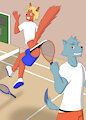 Tennis forfeit - Commission by LittleSketchPup