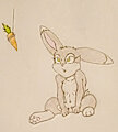 My 2nd Bunny sona OC self - me Nudy the Bunny by FidelTheMouse