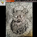 Dishonored Wolf Pencil By CraftyAndy