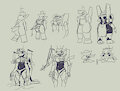 Evangelion sketchpage by Woodhouse3D