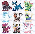 Neopet Kougra x Pokemon Adopts!