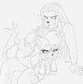 Knux and Sally by SeaDewGin by joykill