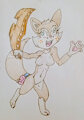 My cute lil girl Corsac Fox sona OC self - me Jen the Fox by FidelTheMouse