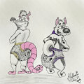 Basti & Rhythm P.U Diaper Butts by RhythmCHusky94