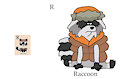 Randi in R is for Raccoon of Animal Alphabet #1