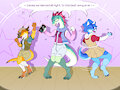 Dino Daycare - Putting on a show! by Yipthecoyotepup