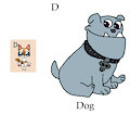 Rufus in D is for Dog of Animal Alphabet #1