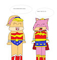 Lola Bunny Like Amy Rose's Wonder Woman Costume