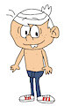 Lincoln Loud without his Shirt