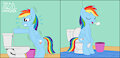 Rainbow Dash Need to go. by matiasdiaz3524