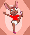 Bunny Leg Pose -By ConejoBlanco-