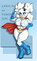 Lanolin as Powergirl by OrlenaTheCoyote