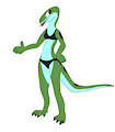 Lizard chara by Telefon