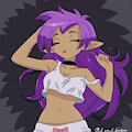 Shantae the half genie hero caught sleeping!!