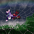 Spiderweb Playdate -By NazzNikoNanuke-