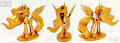 Gold figurine of Sun Princess. Photo