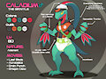 Pokesona Ref - Caladium the Grovyle by Yipthecoyotepup