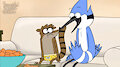 Mordecai talking to Rigby - Edition by SergioLH25