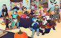 Dino Daycare - Halloween Party! by Yipthecoyotepup