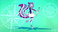 Magical girl skunk by emeraldswirl