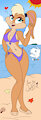 Lola Bunny in the beach (color) by NuemekColor