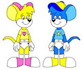 Lette and Lingo the Diaper Mouse Twins