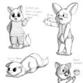 Fluffy Cuddly Doodles by WaffleFox