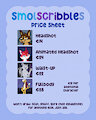 SmolScribbles Price Sheet by smolscribbles