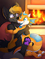 [COM] Warm by the fire by SonieTheDog