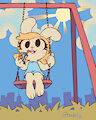 Sally - On the swing by VioletEchoes