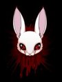 Bunny T-shirt - Blood - White rabbit by ScarletSeed