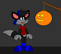 Dexter the Fox Scared Jack-O-Lantern