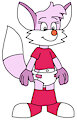 Skyline the Fox with Skirt Down