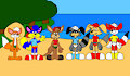 Brucie and Friends at the Beach