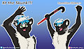 KT the skunk Sticker pair!!! by Cachuchas