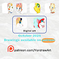 October 2024 Drawings available on patreon