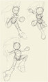 TF!Sonic - Action Poses (sketches)