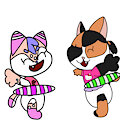 Hula Hooping Kitties -By slushythecat25-