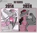 Fursona evolution by Nerscyra