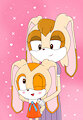 Vanilla and Cream the rabbits by ThePinkCatSwag