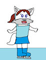 Frost The Cat As An Ice Skater