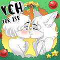 Kiss under the mistletoe YCH