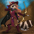 Raccoon Ranger by kittensnark