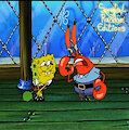 Spongebob listening to Mr. Krabs - E by SergioLH25