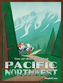 The Magnificent Northwest [Mid-Century Toon Print]