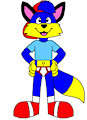 Alex the Fox in Briefs Pose