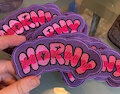 "Horny" Embroidered Patches